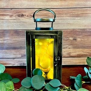 NEW!! Decorative Lemon Filled Lantern